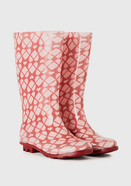 Unisex Pembe Mix Yağmur Çizmesi - Görsel 4