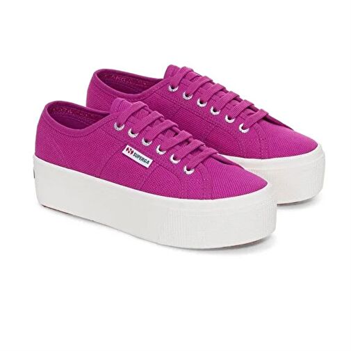 Superga 2790 Platform Kadın Günlük Ayakkabı S9111LW-AT9-SP Mor - Görsel 3