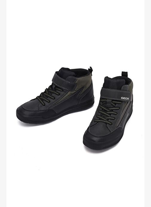 Geox Geox Yeşil Erkek Çocuk Siyah Arzach Boy Bağcıklı Bantlı Deri Bot J364AF0MEFUC0033 Boyner'de! Yeşil - 4. görsel