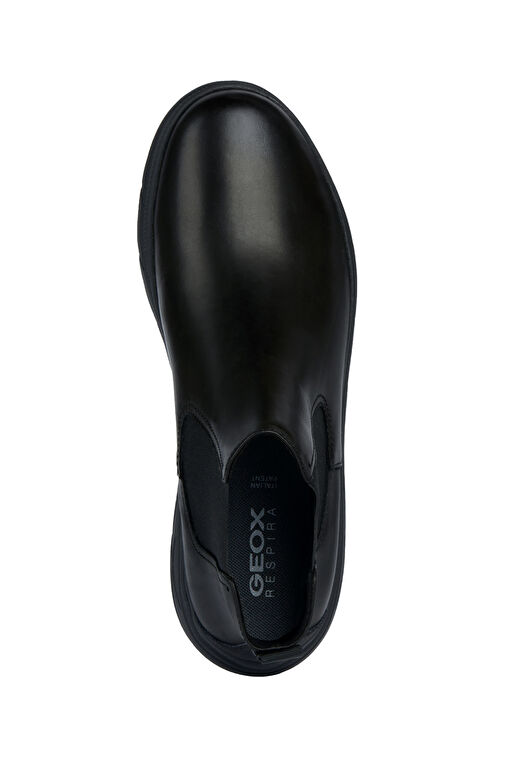 Geox Erkek Siyah U Portello Deri Chelsea Bot U36E1A00043C9999 - Görsel 6