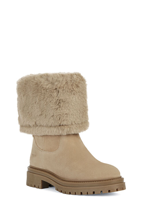 Geox Kadın Bej Iridea Süet Bot D04HRM022BHCS65A - Görsel 3