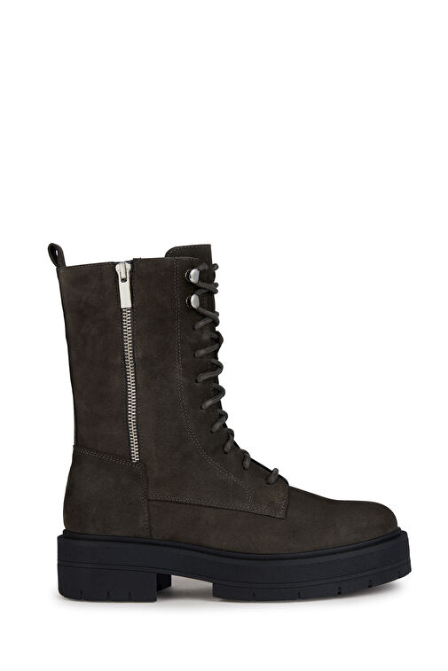 Geox Kadın Antrasit Spherica Ec7 Süet Deri Postal Bot D36VDJ00022C9002 - Görsel 2