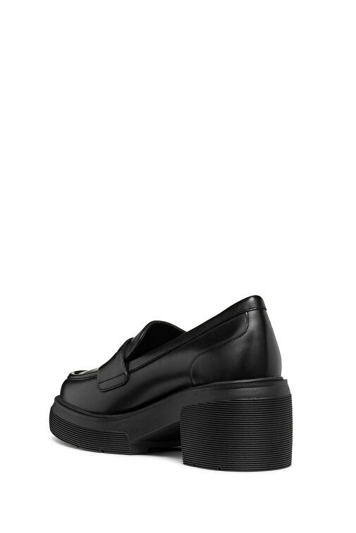Geox Siyah Kadın Deri Loafer D46WWD00043C9999 - Görsel 5