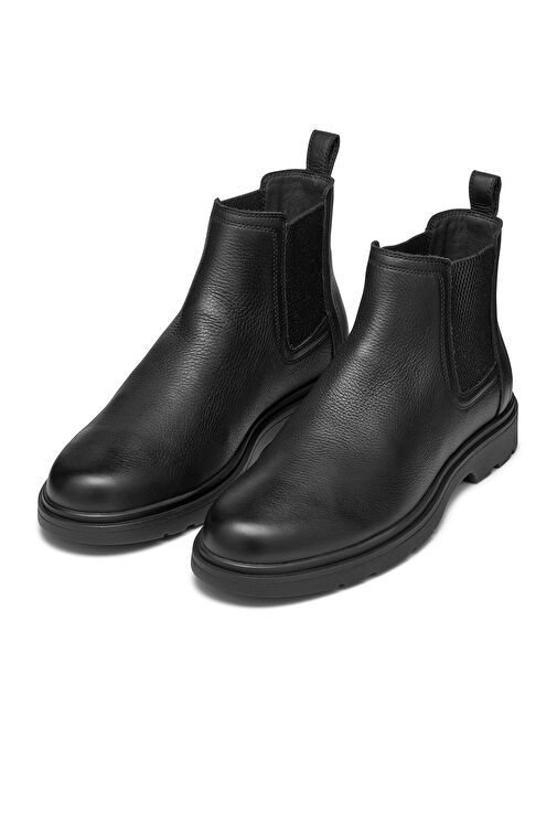 Geox Erkek Siyah Spherica Ec1 Deri Chelsea Bot U36D1C00046C9997 - Görsel 4