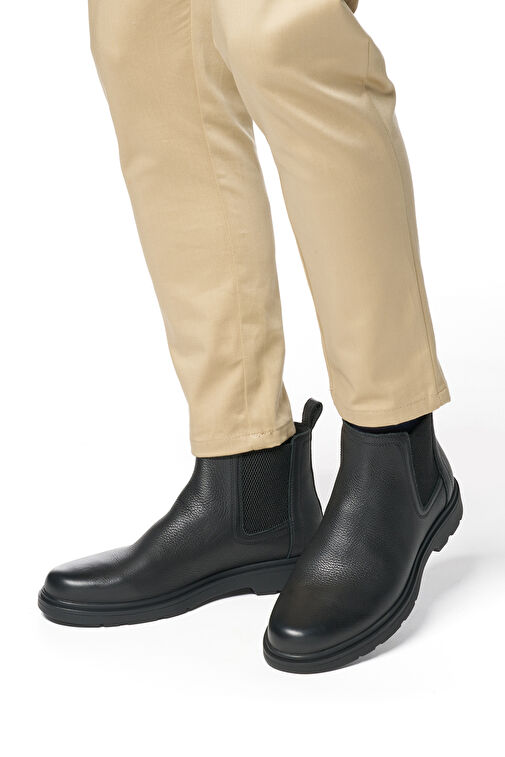 Geox Erkek Siyah Spherica Ec1 Deri Chelsea Bot U36D1C00046C9997 - Görsel 7