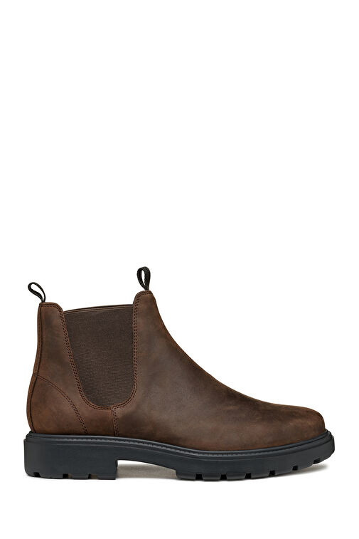 Geox Erkek Kahverengi Spherica Ec7 Deri Chelsea Bot U46FRA000FFC6009 - Görsel 2