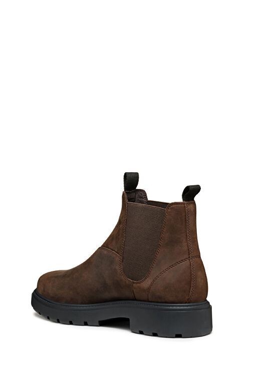 Geox Erkek Kahverengi Spherica Ec7 Deri Chelsea Bot U46FRA000FFC6009 - Görsel 5