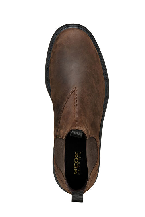 Geox Erkek Kahverengi Spherica Ec7 Deri Chelsea Bot U46FRA000FFC6009 - Görsel 6