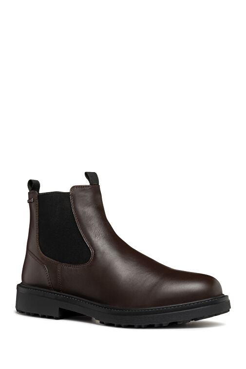 Geox Erkek Kahverengi Lagorai + Grip Abx Waterproof Deri Chelsea Bot U46HQB00043C6009 - Görsel 4