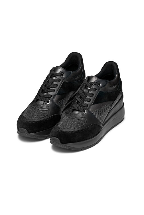 Geox Siyah Kadın Deri Sneaker D368LA0LY22C9999 - Görsel 4