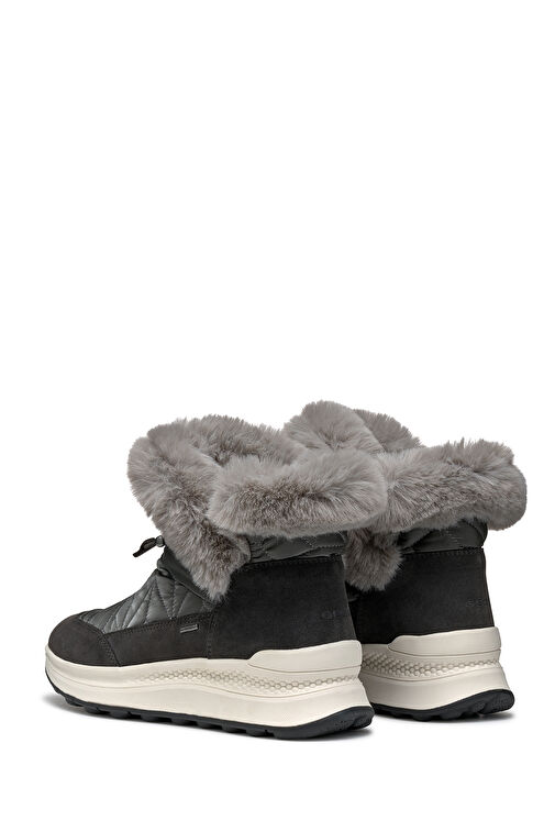 Geox Kadın Gri D Spherica Actif X2 Kürklü Waterproof Deri Bot D46WPB0FU22C1115 - Görsel 6