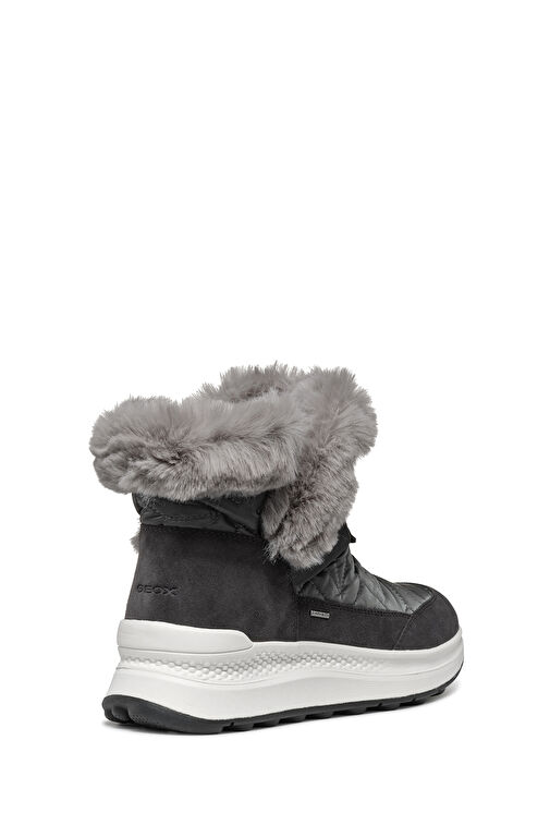 Geox Kadın Gri D Spherica Actif X2 Kürklü Waterproof Deri Bot D46WPB0FU22C1115 - Görsel 9