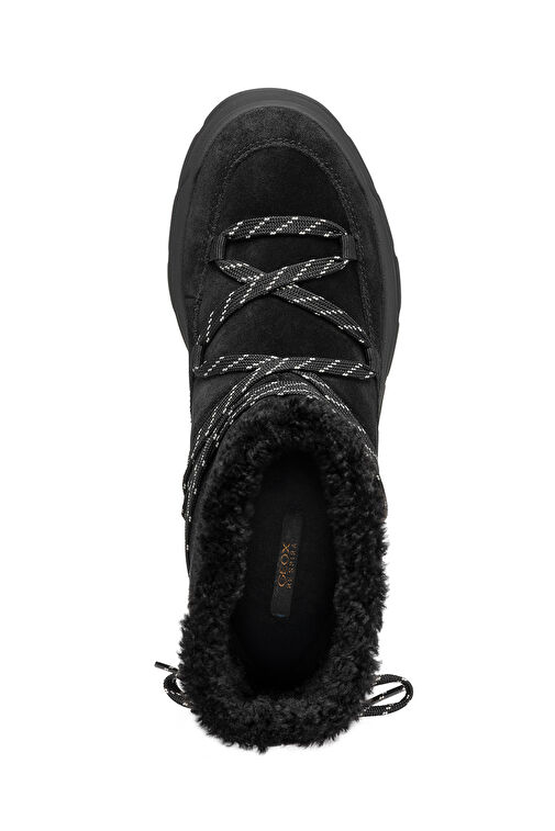 Geox Geox Kadın Siyah Spherica Ec7.1 Abx Kürklü Waterproof Süet Deri Bot D46WSA00022C9999 | Boyner Siyah - 6. görsel
