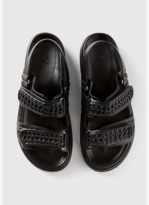 Kadın Siyah Sandalet - Görsel 5