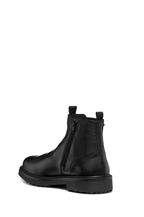 Geox Erkek Siyah Lagorai + Grip Abx Fermuarlı Waterproof Deri Casual Bot U46HQB00043C9999 - Görsel 8