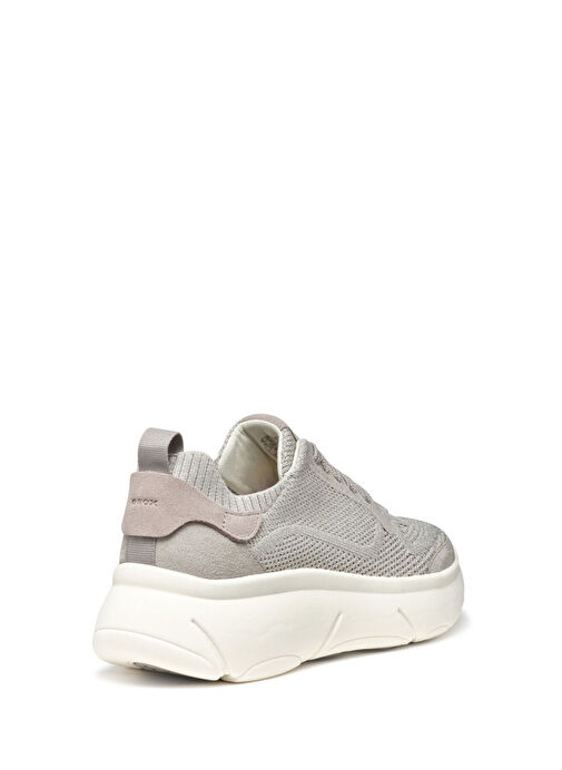 Geox Kadın Gri D Nebula 2.0 X A - Knit.Tex + Su Bağcıklı Kumaş Sneaker D55NHA09T22C5097 - Görsel 5