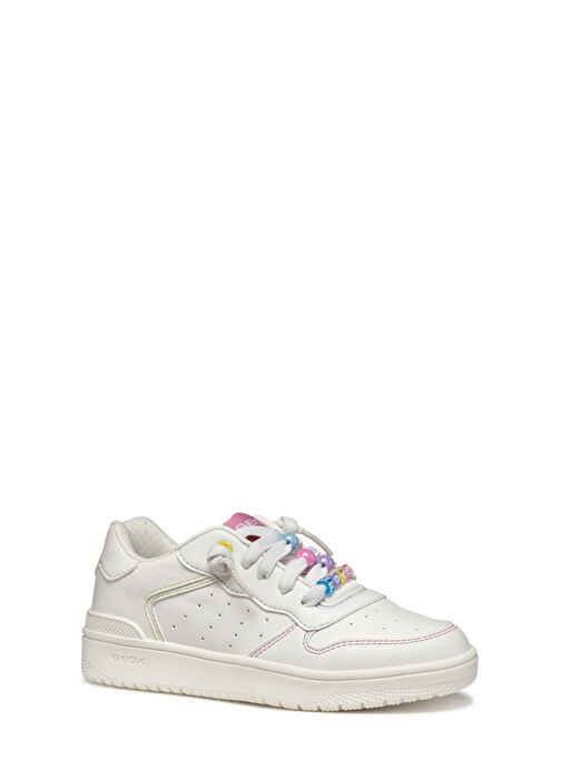 Geox Kız Çocuk Beyaz Washiba Girl Sneaker J45HXD00054C0406 - Görsel 3
