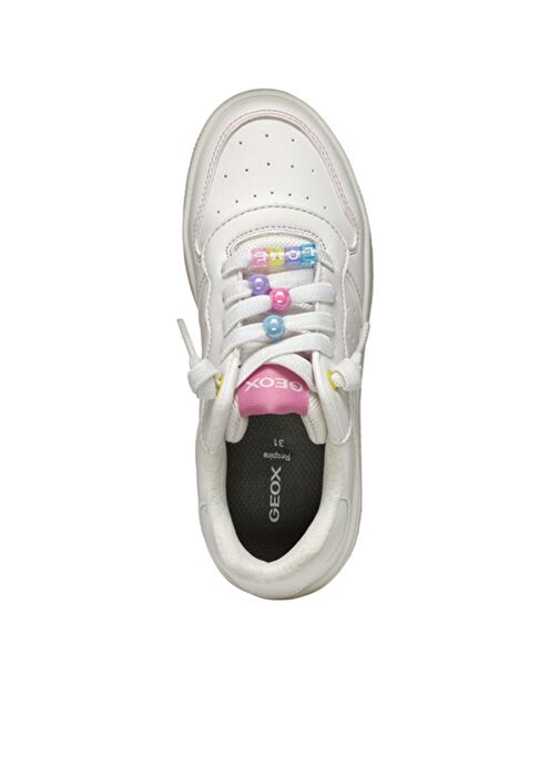 Geox Kız Çocuk Beyaz Washiba Girl Sneaker J45HXD00054C0406 - Görsel 6
