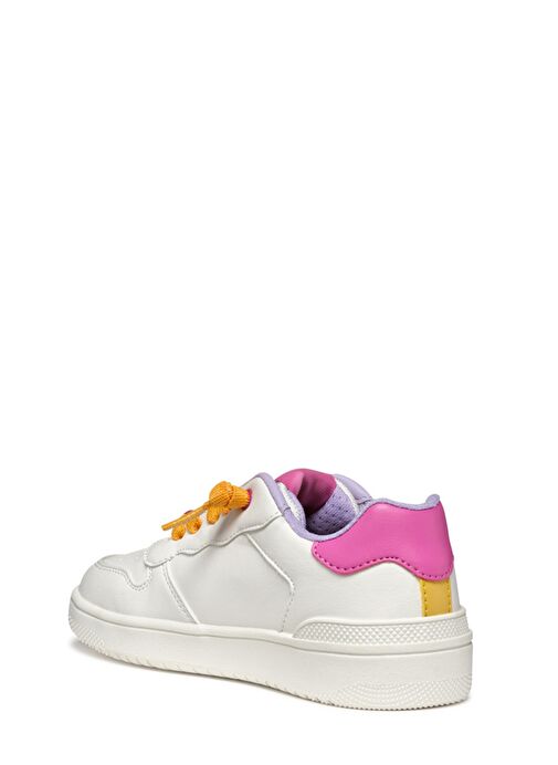 Geox Kız Çocuk Beyaz J Washiba Sneaker J45HXD000BCC0563 - Görsel 4