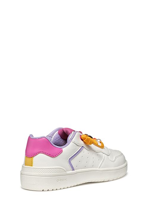 Geox Kız Çocuk Beyaz J Washiba Sneaker J45HXD000BCC0563 - Görsel 5