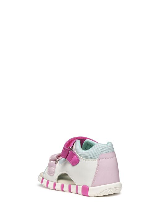 Geox Kız Bebek B Sandal Iupidoo A - Synt + Mesh Çift Bantlı Kumaş Sandalet B5517B0BC14C0563 - Görsel 3