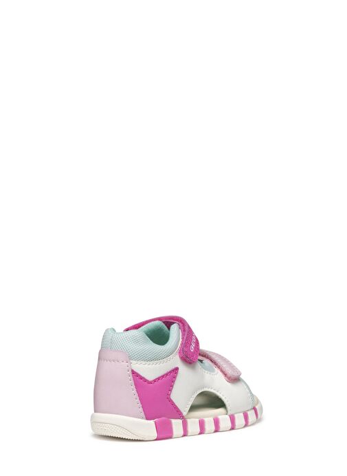 Geox Kız Bebek B Sandal Iupidoo A - Synt + Mesh Çift Bantlı Kumaş Sandalet B5517B0BC14C0563 - Görsel 5