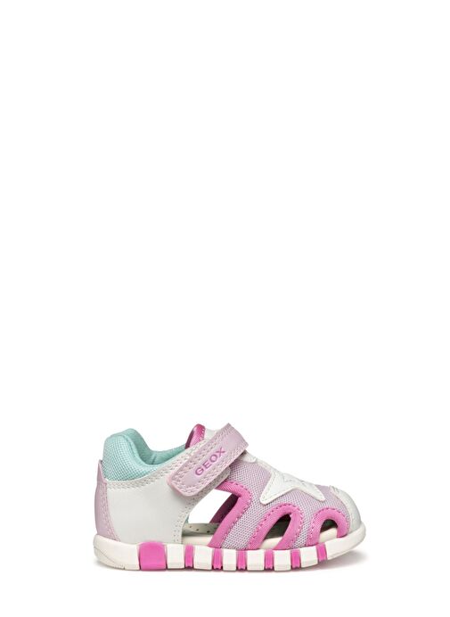 Geox Kız Bebek Beyaz B Sandal Iupidoo A - Synt + Mesh Bantlı Kumaş Sandalet B5517C0BC14C0563 - Görsel 2