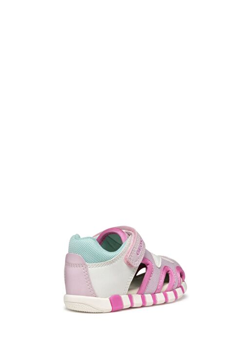 Geox Kız Bebek Beyaz B Sandal Iupidoo A - Synt + Mesh Bantlı Kumaş Sandalet B5517C0BC14C0563 - Görsel 5
