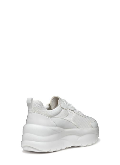 Geox Kadın Beyaz D Xtors D - Mesh + Geobuck Bağcıklı Kalın Tabanlı Sneaker D551FD01454C1000 - Görsel 5
