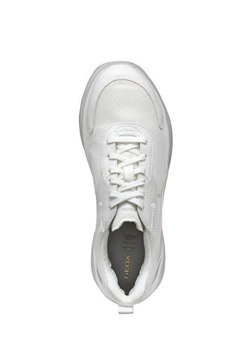 Geox Kadın Beyaz D Xtors D - Mesh + Geobuck Bağcıklı Kalın Tabanlı Sneaker D551FD01454C1000 - Görsel 6