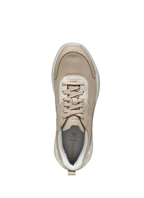 Geox Kadın Bej D Xtors D - Mesh + Geobuck Bağcıklı Kalın Tabanlı Sneaker D551FD01454C5000 - Görsel 6