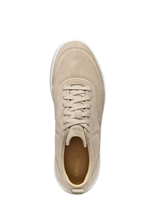 Geox Erkek Bej U Xtors A - Suede Bağcıklı Süet Deri Sneaker U46LFA00022C5004 - Görsel 6