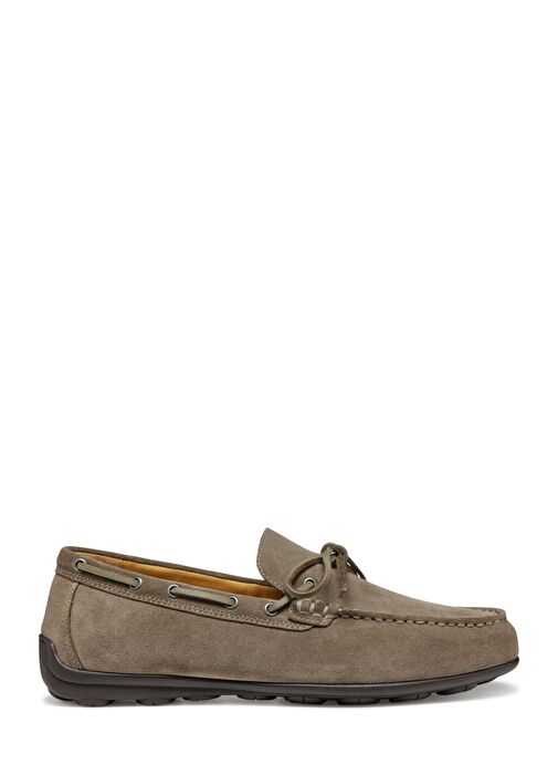 Geox Erkek Gri U Spherica Ec16 B - Suede Süet Deri Casual Loafer U55HYB00022C1018 - Görsel 2