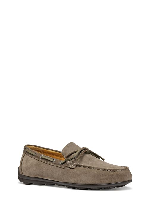 Geox Erkek Gri U Spherica Ec16 B - Suede Süet Deri Casual Loafer U55HYB00022C1018 - Görsel 4