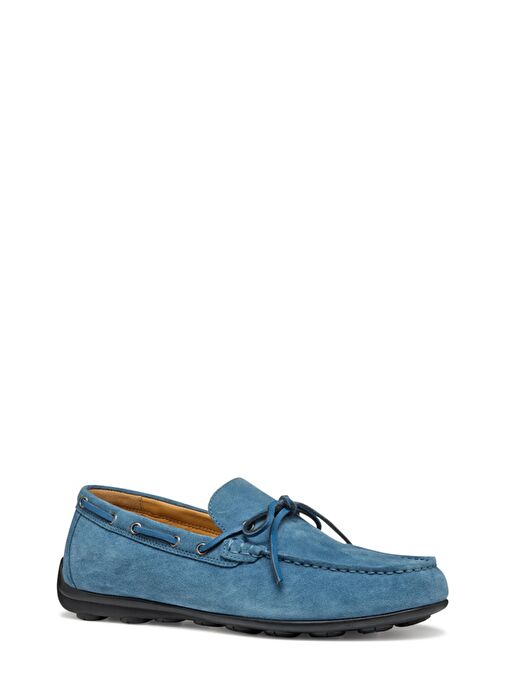 Geox Erkek Mavi U Spherica Ec16 B - Suede Süet Deri Casual Loafer U55HYB00022C4005 - Görsel 4
