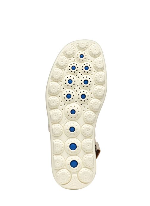 Geox Kadın Krem D Spherica Ec4.1 S A - Nappa Bantlı Deri Sandalet D55D4B00085C1122 - Görsel 7