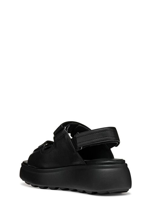 Geox Kadın Siyah D Spherica Ec4.1 S A - Nappa Bantlı Deri Sandalet D55D4B00085C9999 - Görsel 3