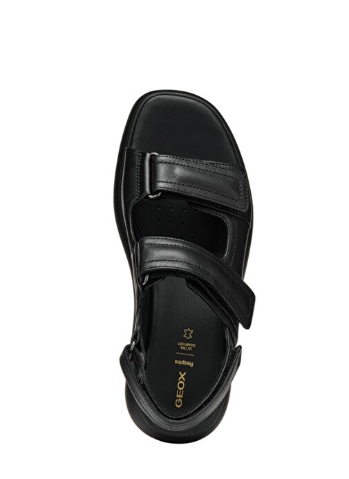 Geox Kadın Siyah D Spherica Ec4.1 S A - Nappa Bantlı Deri Sandalet D55D4B00085C9999 - Görsel 6