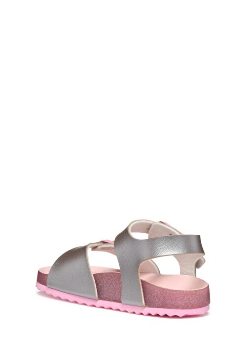 Geox Kız Çocuk Gümüş Adriel Simli Sandalet J558MI000NFC0566 - Görsel 4