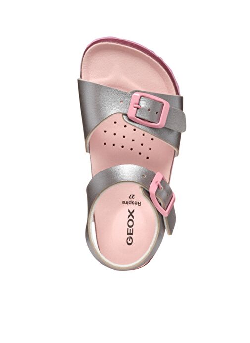 Geox Kız Çocuk Gümüş Adriel Simli Sandalet J558MI000NFC0566 - Görsel 6