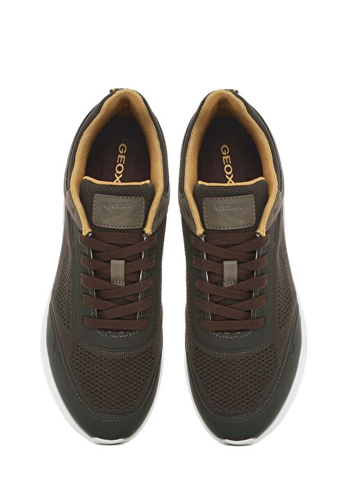 Geox Erkek Yeşil U Klaıver Bağcıklı Kumaş Sneaker U55LBB06K9JC3009 - Görsel 8