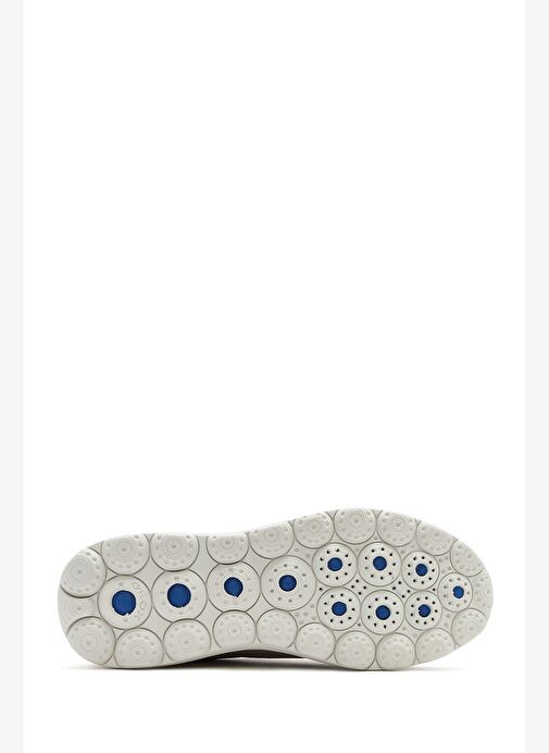 Geox Kadın Bej Spherica Plus Bağcıklı Kalın Tabanlı Kumaş Sneaker D557MA06KBNCH62L - Görsel 5