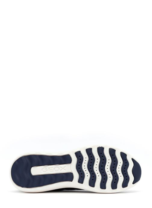 Geox Erkek Lacivert Kalın Tabanlı Bağcıklı Süet Deri Sneaker U46LFA00022C4064 - Görsel 5