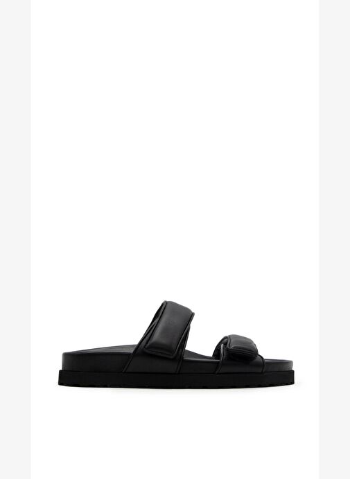 Çift Bantlı Siyah Terlik - Görsel 2