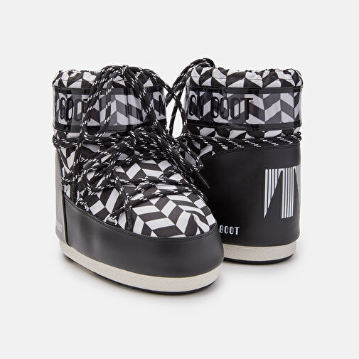 Kadın Bot (Kar) 80D1409550-NA02 Moon Boot Icon Low Optical Black/White - Görsel 4