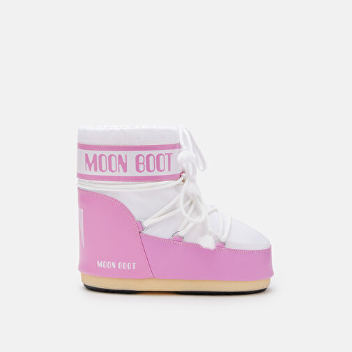 ICON LOW 2 K Kız Çocuk Bot (Kar) 80D1409340-JB05 Moon Boot Icon Low Nylon Pink/White (33-35) - Görsel 2