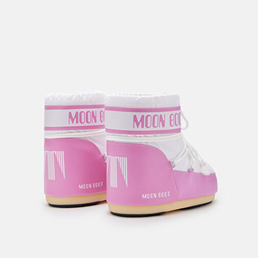 ICON LOW 2 K Kız Çocuk Bot (Kar) 80D1409340-JB05 Moon Boot Icon Low Nylon Pink/White (33-35) - Görsel 3