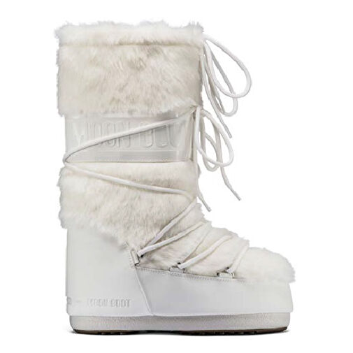 Kadın Bot (Kar) 80D1408900-A002 Moon Boot Icon Faux Fur Optical White - Görsel 2