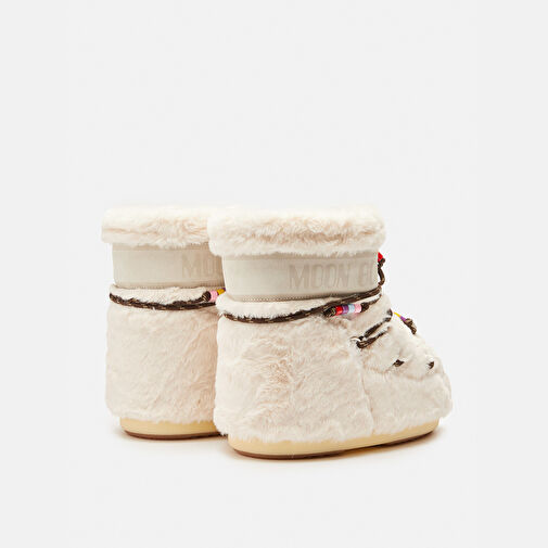 Kadın Bot (Kar) 80D1409470-L002 Moon Boot Icon Low Faux Fur Beads Cream - Görsel 3
