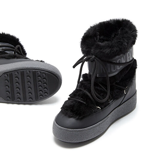 Kadın Bot (Kar) 80D2450130-N001 Moon Boot Ltrack Faux Fur Black - Görsel 4